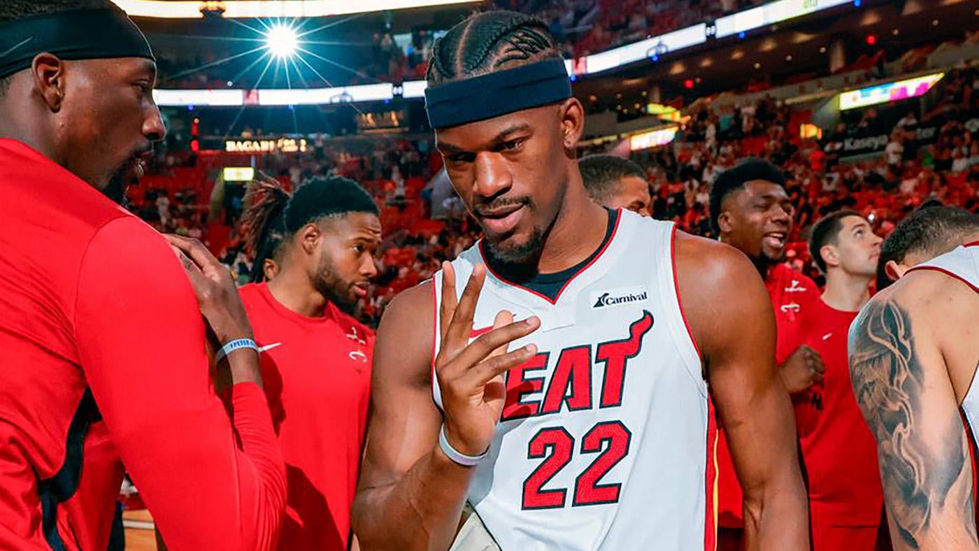 
                        Why Heat star Jimmy Butler is in NBA trade rumors, which teams are interested and where he could land
                    