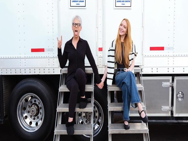 Lindsay Lohan and Jamie Lee Curtis Reunite on 'Freaky Friday 2' Set