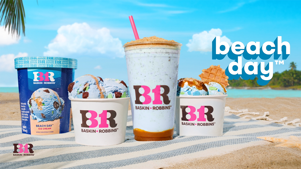 Baskin-Robbins возвращает любимое мороженое фанатов на пляжный день