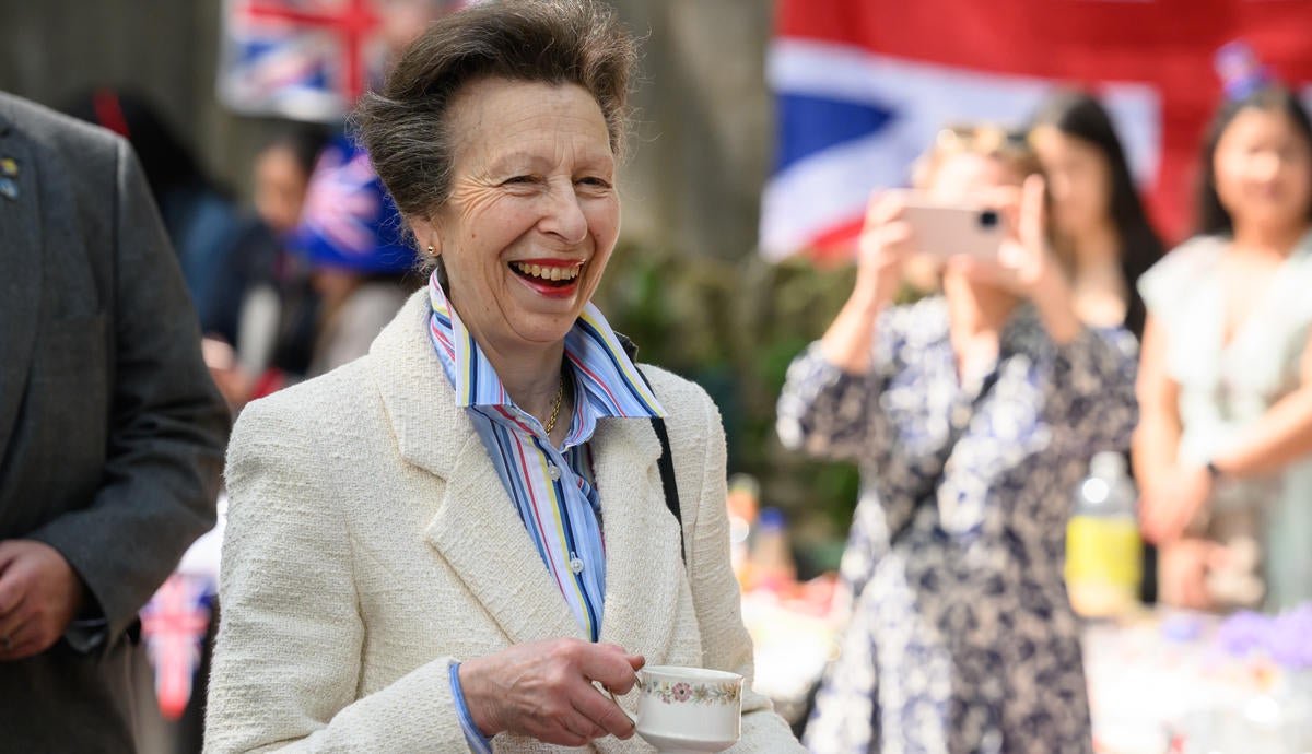 The Princess Royal And Vice Admiral Sir Tim Laurence Attend Coronation Big Lunch