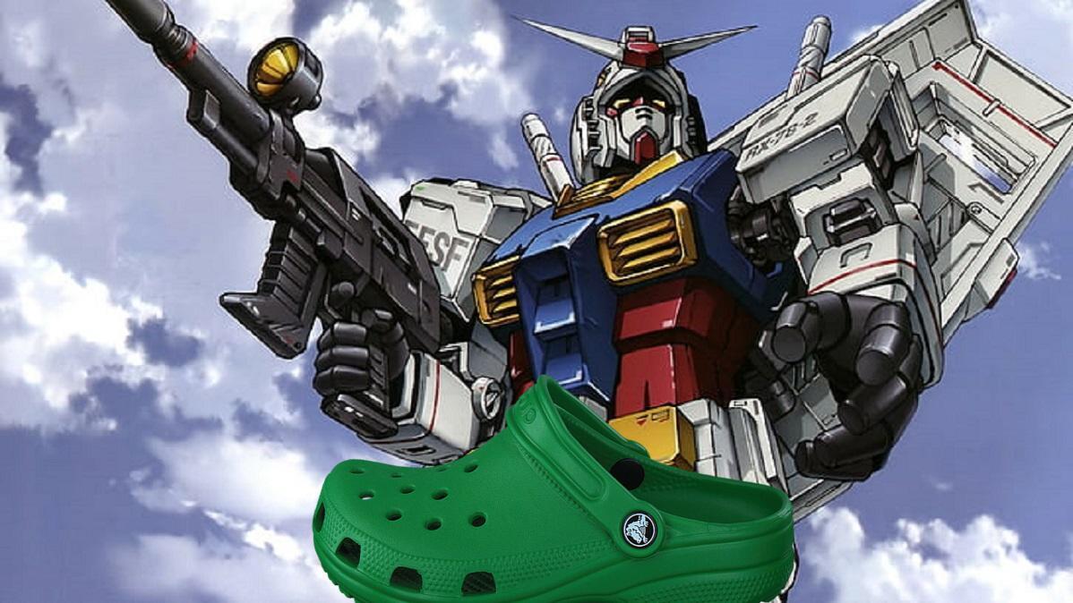 Мобильный костюм Gundam поделился первым взглядом на коллаборацию Crocs