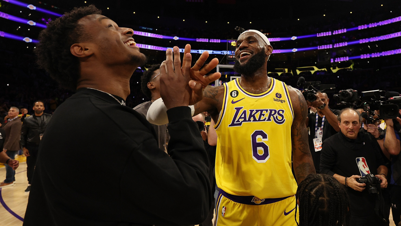 LeBron James says playing with son Bronny on Lakers will be a 'dream come true'