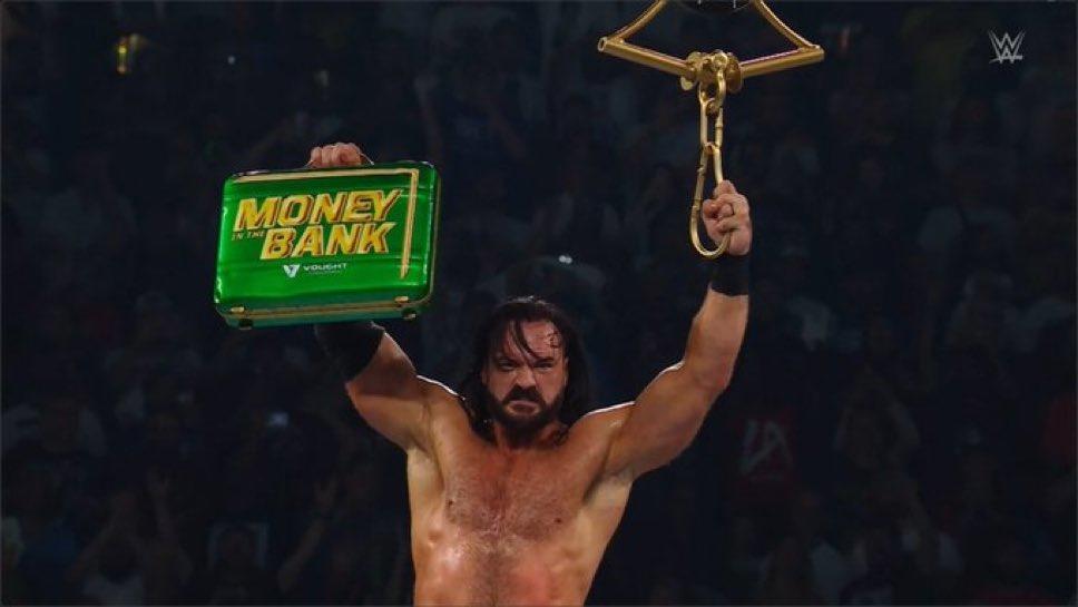 WWE Money in the Bank Drew McIntyre Wins Men's Ladder Match