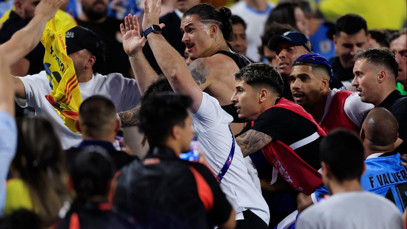 Uruguay's Darwin Nunez, other players fight fans after heated Copa America semifinal loss in Charlotte