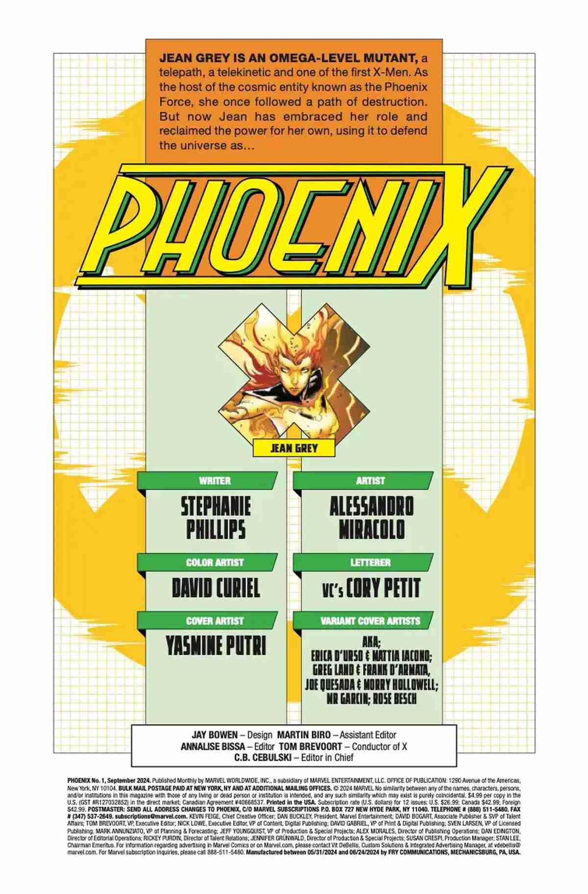 X-Men: Marvel Previews New Phoenix Series