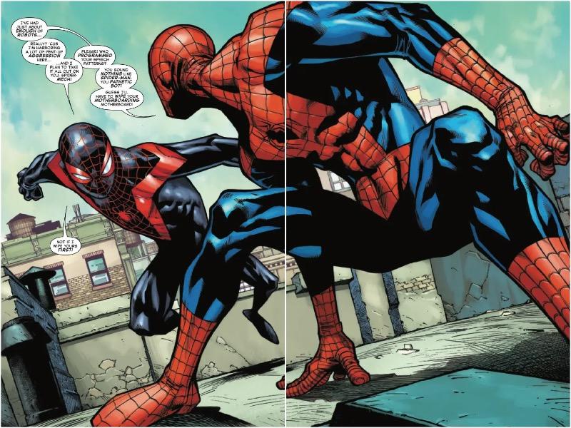 Marvel's Spectacular Spider-Men Previews Peter Parker vs. Miles Morales Showdown