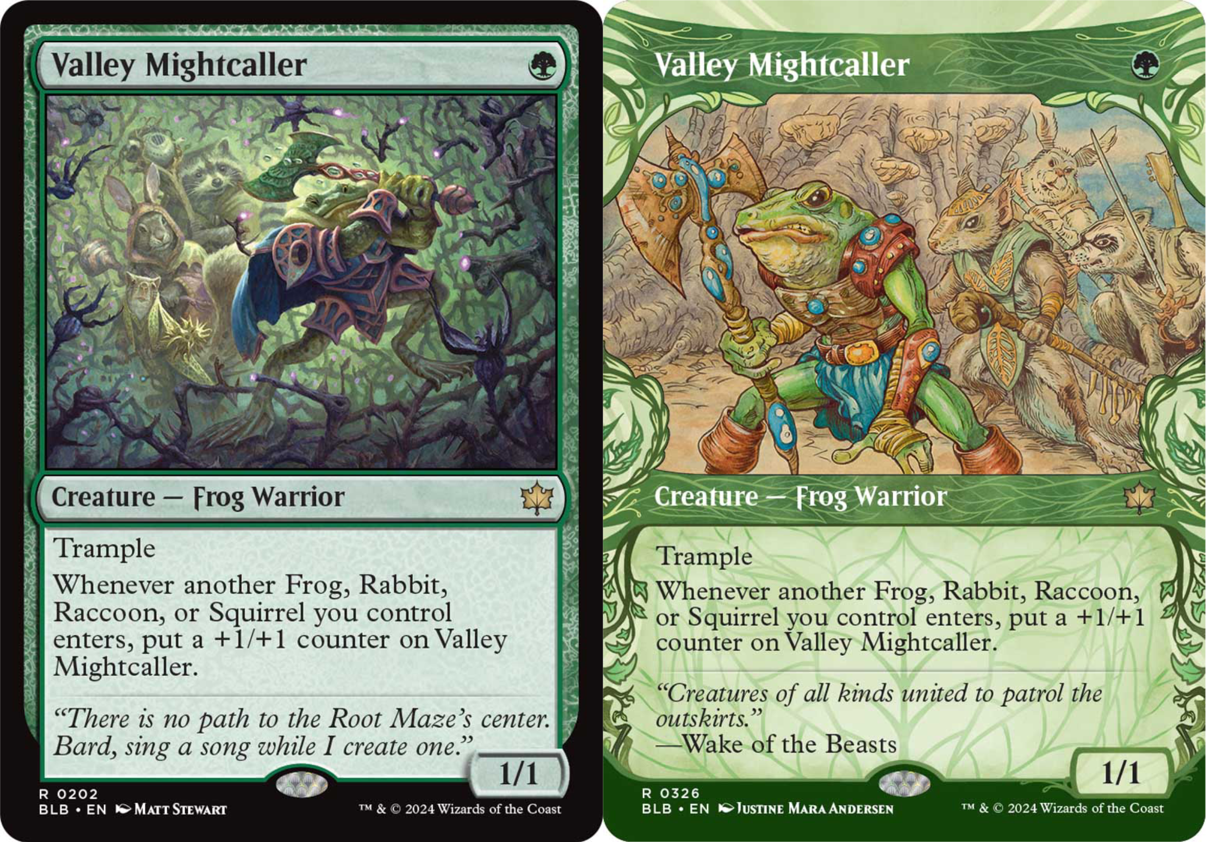 Magic: The Gathering Bloomburrow Card Preview - Meet Kitsa & Valley Mightcaller (Exclusive)