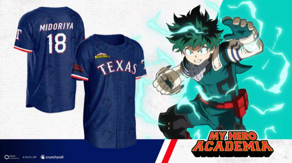 My Hero Academia, Major League Baseball Announce Special Texas Rangers Event