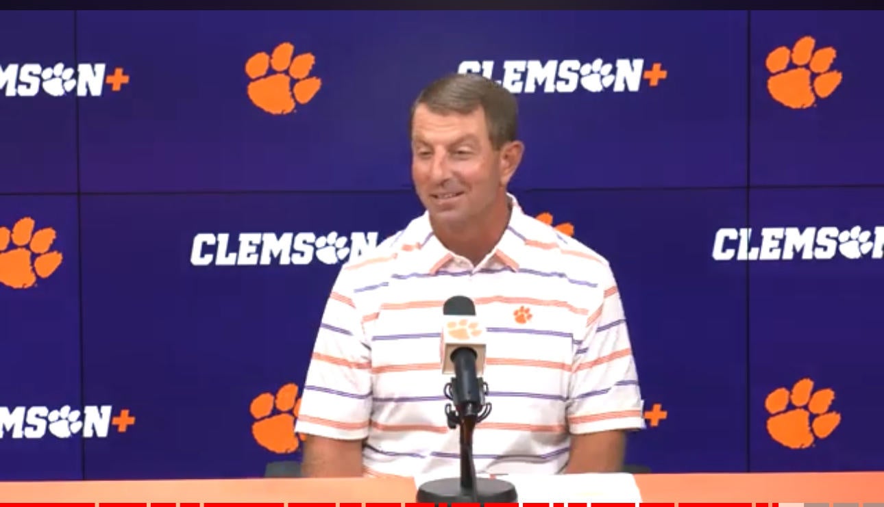 Dabo Swinney is "Super excited about the 2025 recruiting class" Stream