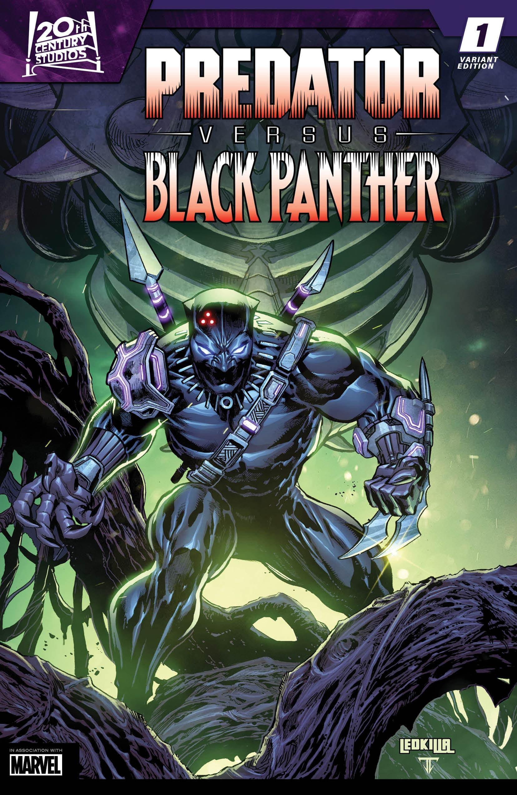 Marvel's T'Challa Battles a Yautja in First Look at Predator vs. Black Panther Comic