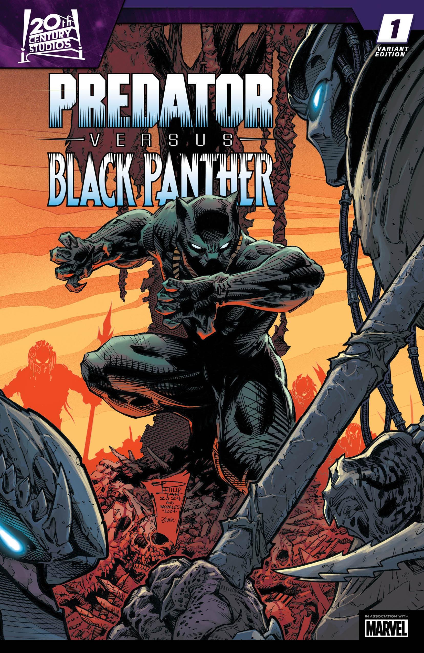 Marvel's T'Challa Battles a Yautja in First Look at Predator vs. Black Panther Comic