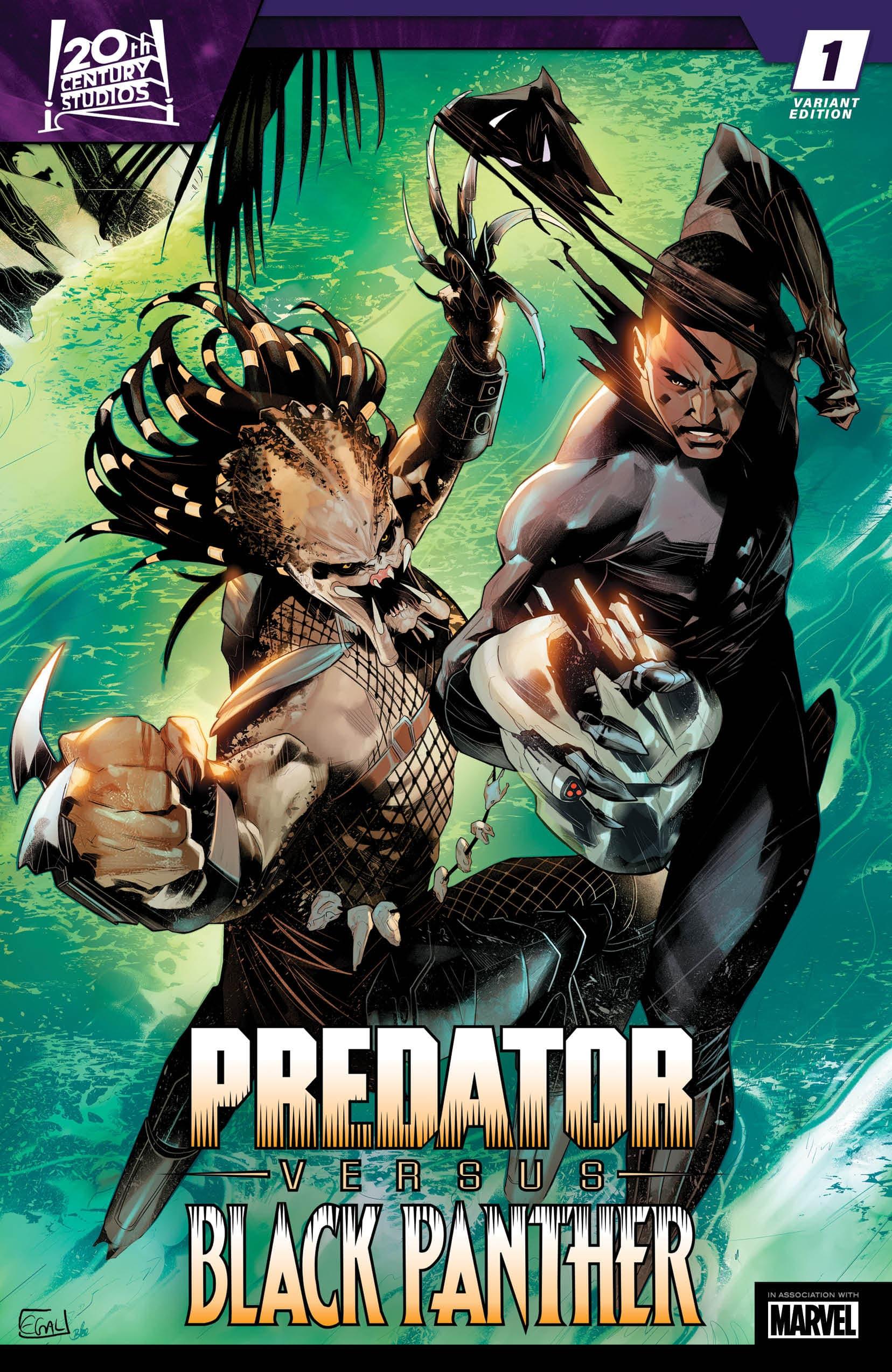 Marvel's T'Challa Battles a Yautja in First Look at Predator vs. Black Panther Comic