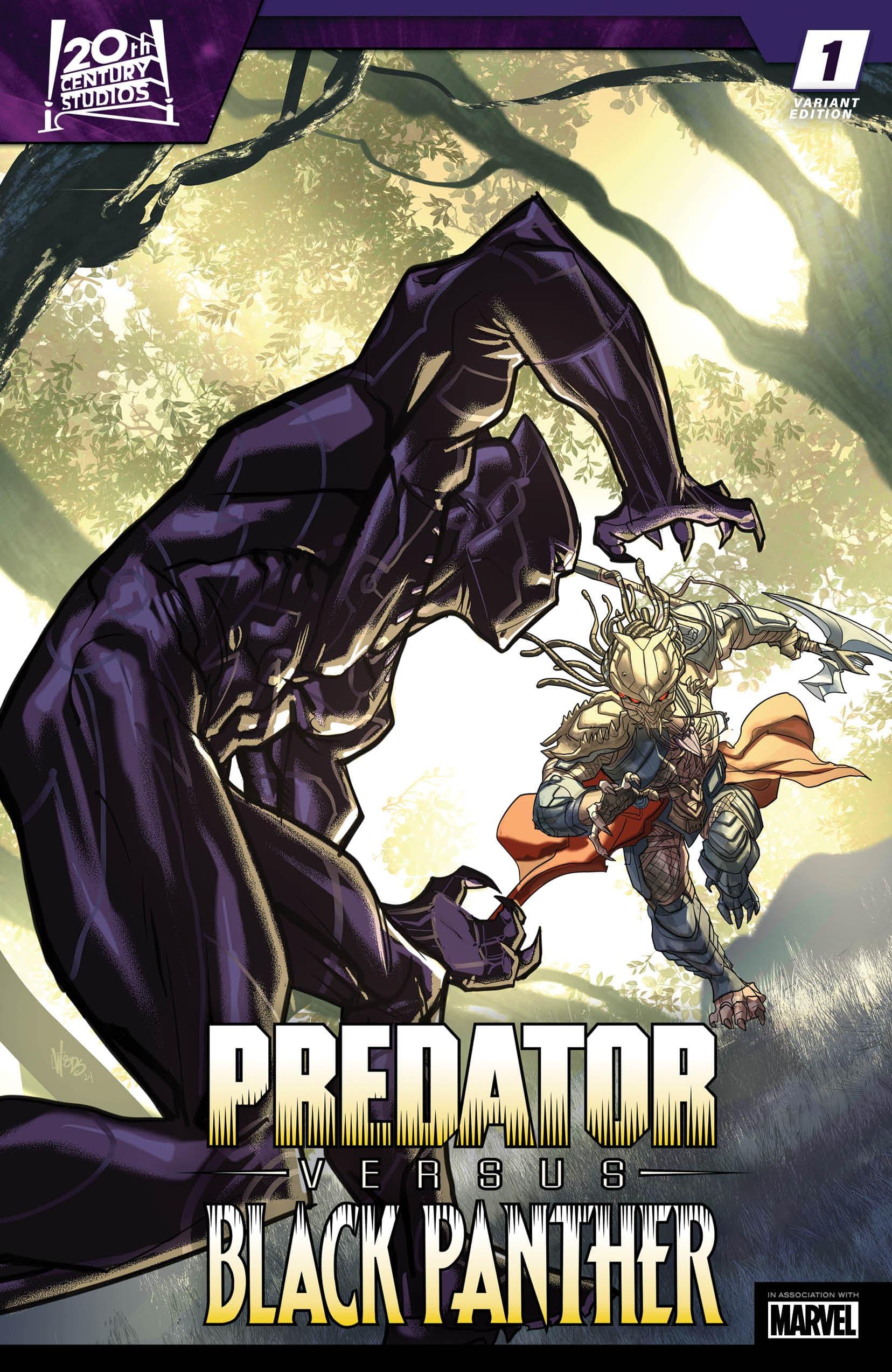 Marvel's T'Challa Battles a Yautja in First Look at Predator vs. Black Panther Comic