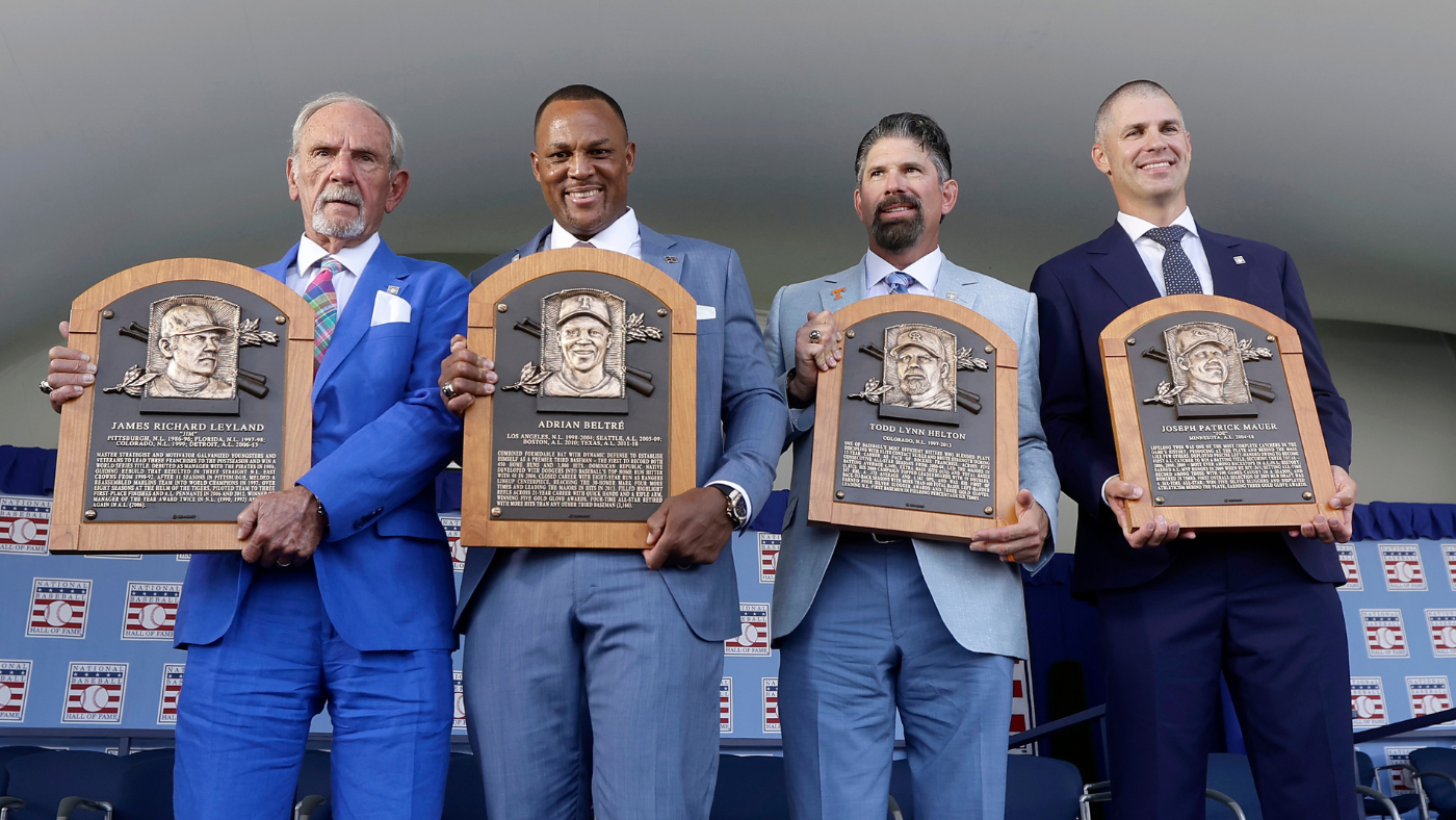 Baseball Hall of Fame: Top moments as Adrian Beltré, Joe Mauer, Todd Helton, Jim Leyland get Cooperstown spots