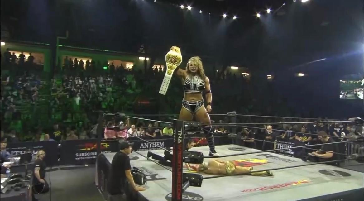 Knockouts Champion Jordynne Grace Escapes Ash By Elegance at TNA Slammiversary