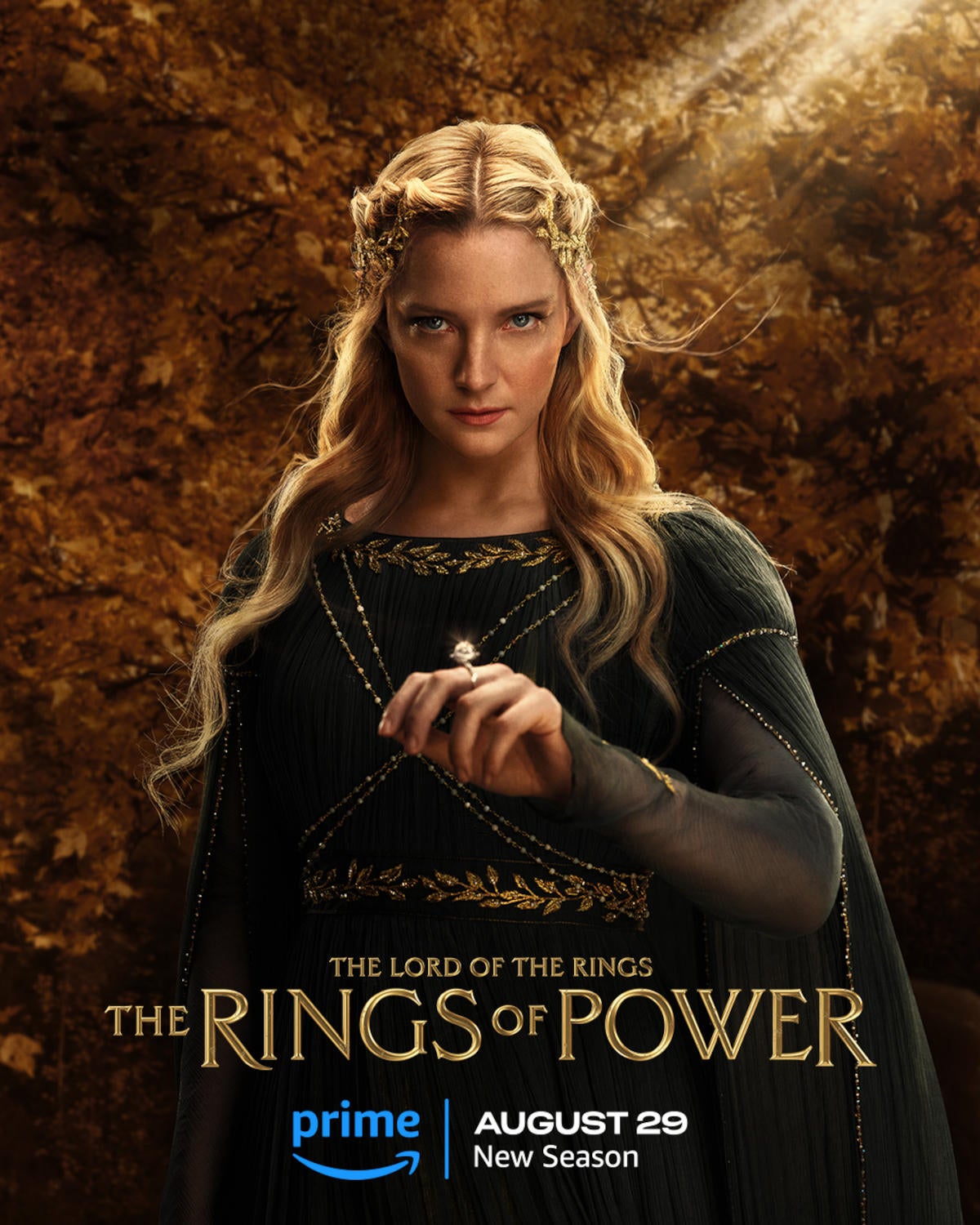 Rings of Power Season 2 Poster Shows Off Galadriel's Ring, Nenya