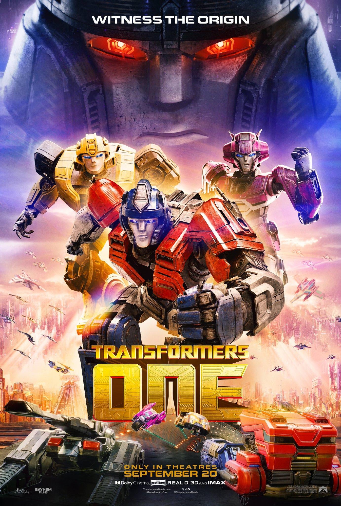 New Transformers One Poster Released Ahead of Comic-Con Trailer