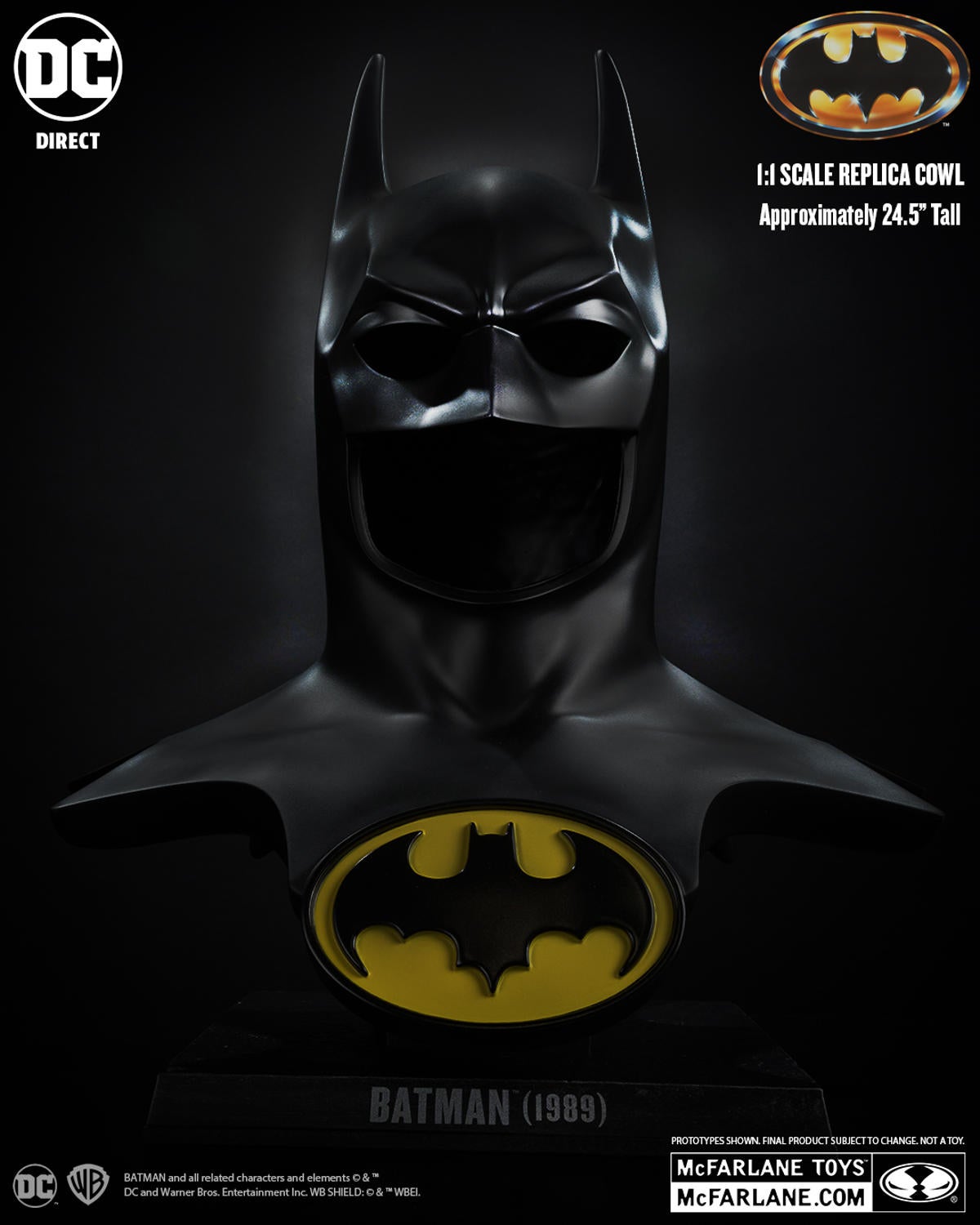 McFarlane Toys Launches Batman '89, Batman '66, and Batman: Knightfall Cowl Replicas