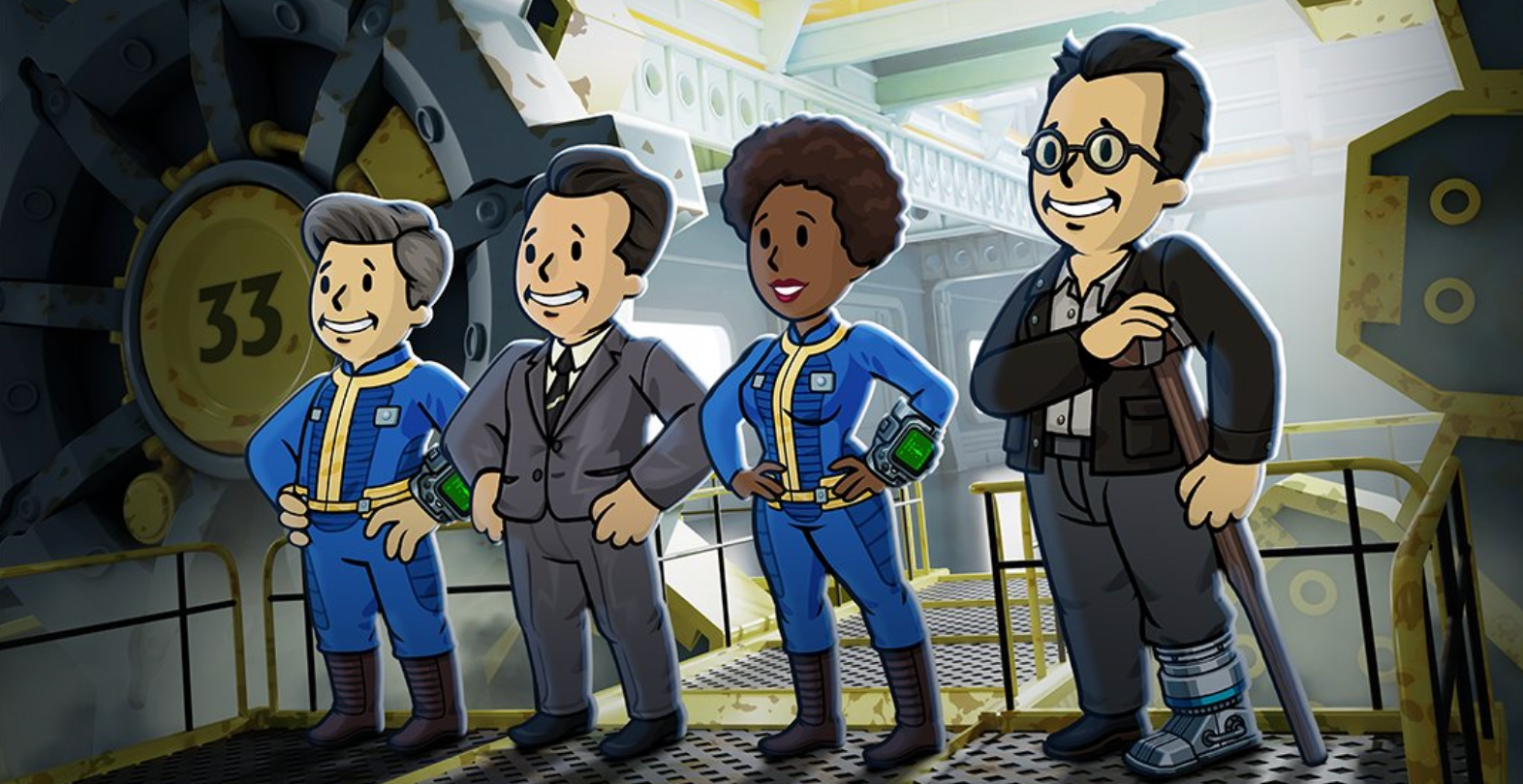 Четыре жителя Убежища из серии Fallout теперь находятся в Fallout Shelter