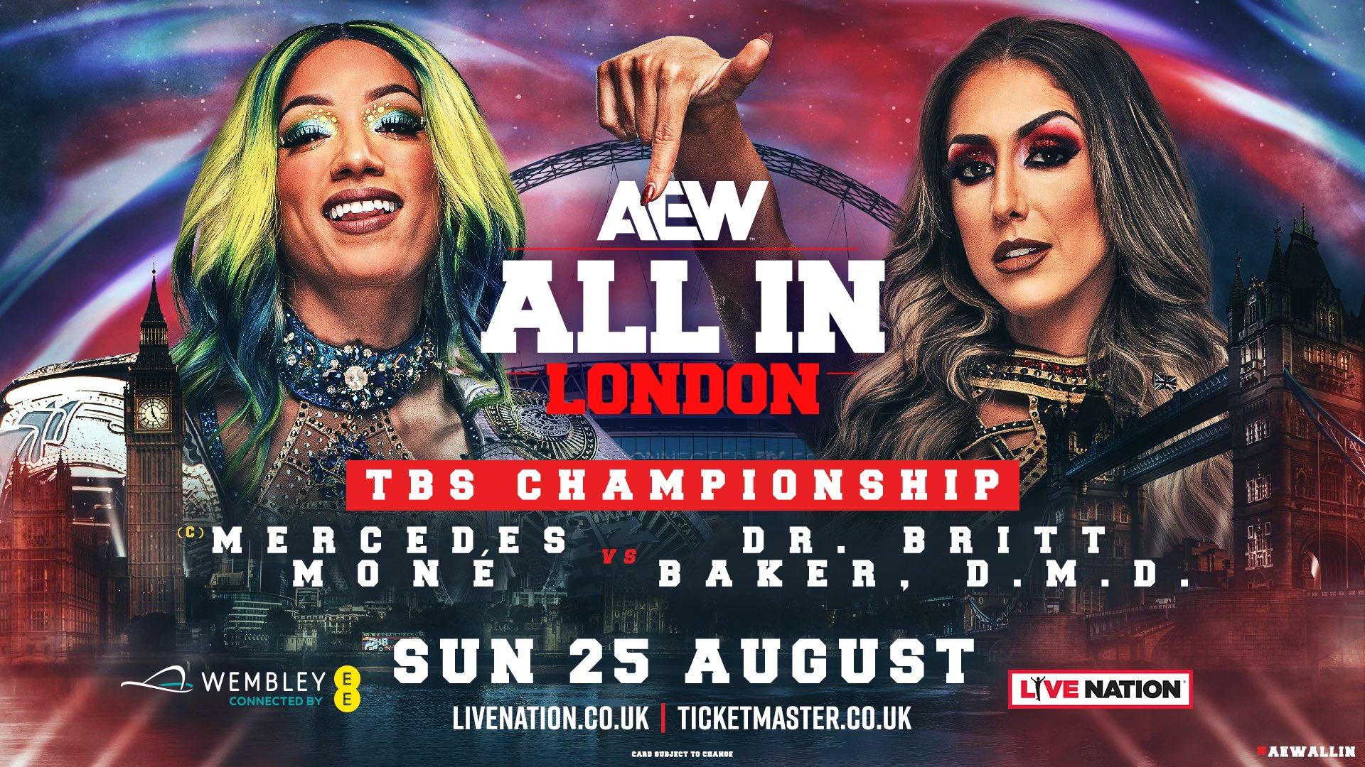 SDCC 2024: AEW's Mercedes Mone and Britt Baker Brawl at Comic-Con, Title Match Official for All In