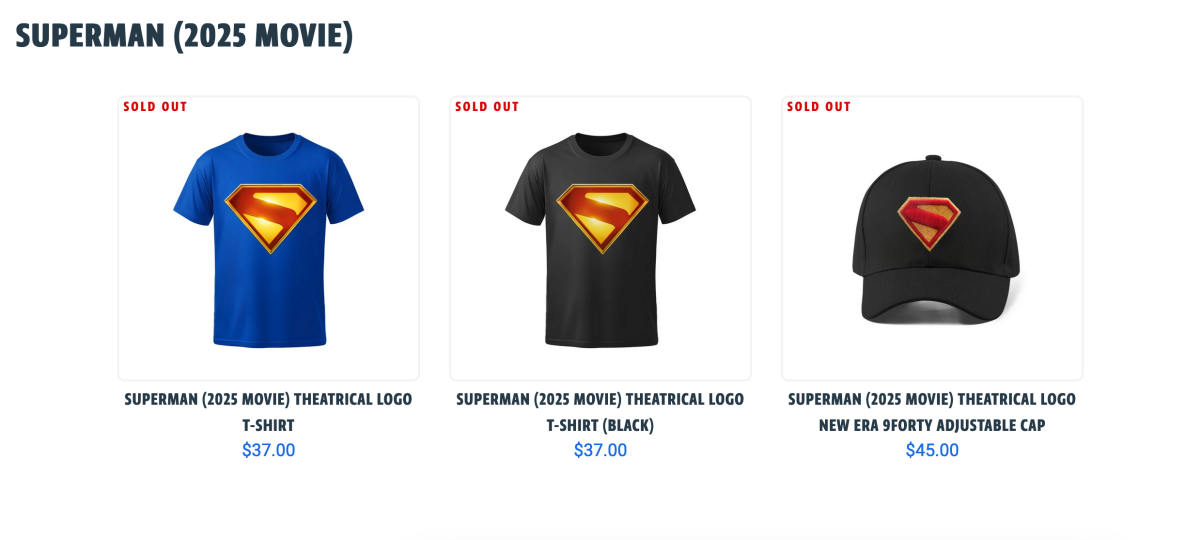 James Gunn's Superman Movie Merch Is Flying Off Shelves