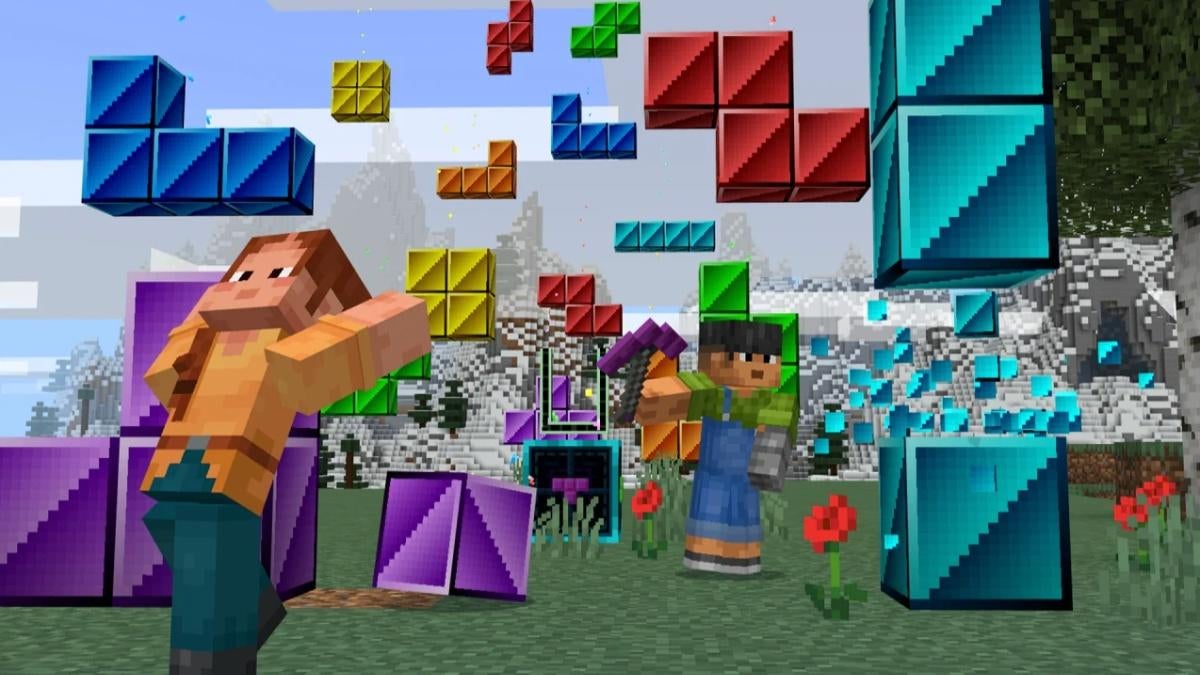 Minecraft получит DLC-кроссовер Tetris