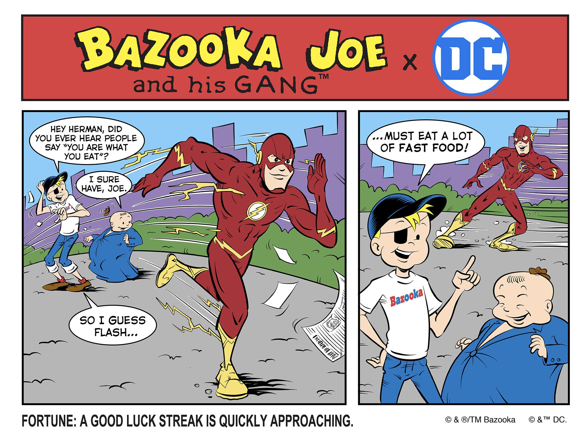 DC's The Flash Zooms In for Bazooka Bubble Gum Crossover Debut (Exclusive)