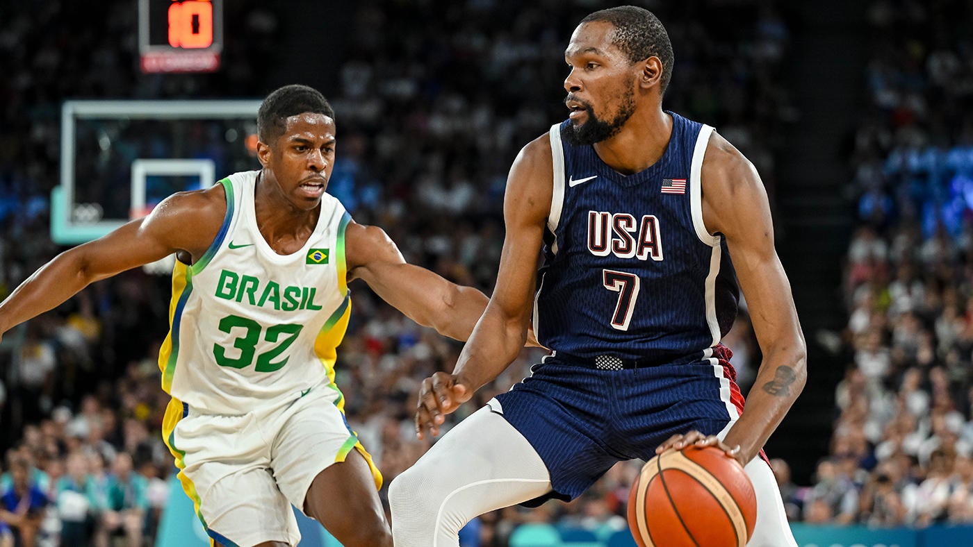 USA Basketball: Kevin Durant passes Lisa Leslie as USA's all-time Olympic scoring leader with dunk vs. Brazil