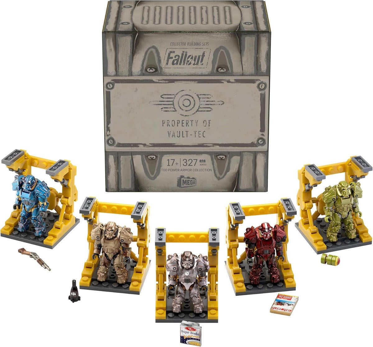 В коллекцию Mega Bloks Fallout T-60 Power Armor входят 5 фигурок