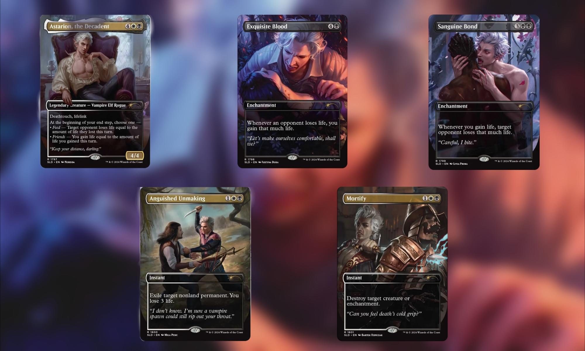 Magic: The Gathering Reveals Five Secret Lairs - Astarion's Thirst Cards