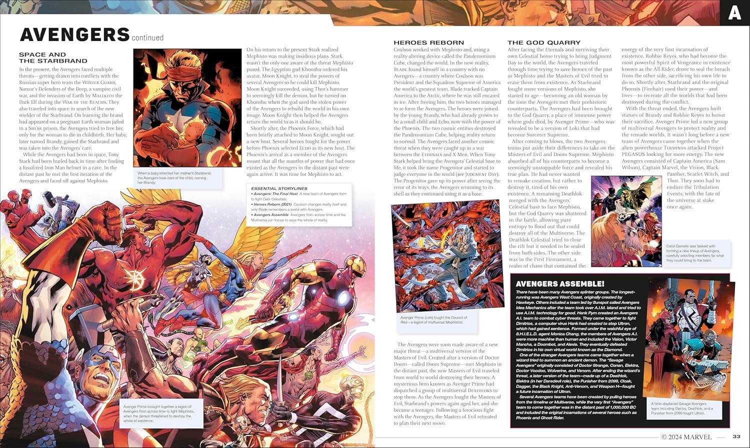 MARVEL Encyclopedia New Edition Updated for 2024