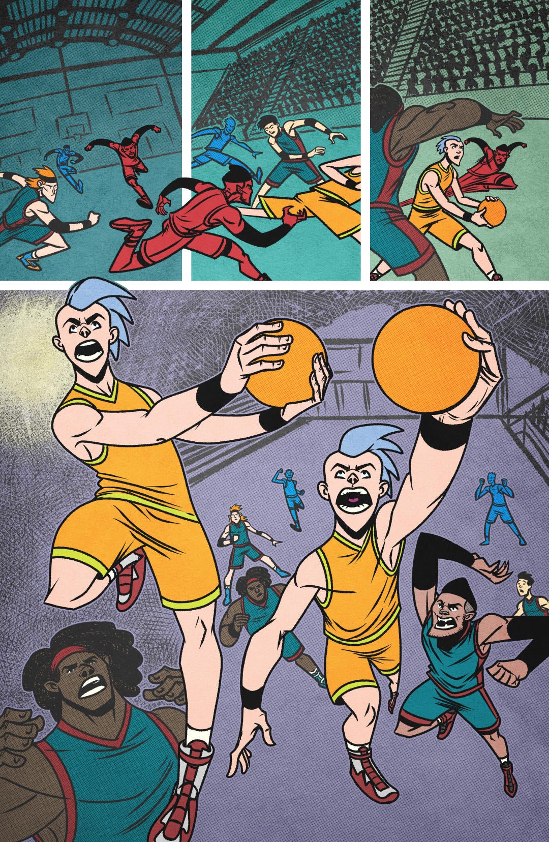 Maverick Reveals First Look Preview of Werewolf Meets Basketball Graphic Novel Block'D (Exclusive)