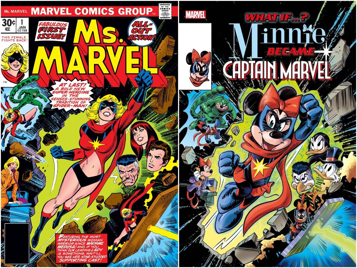 Disney/Marvel Mashup Comic Asks: What if Minnie Mouse Became Captain Marvel?