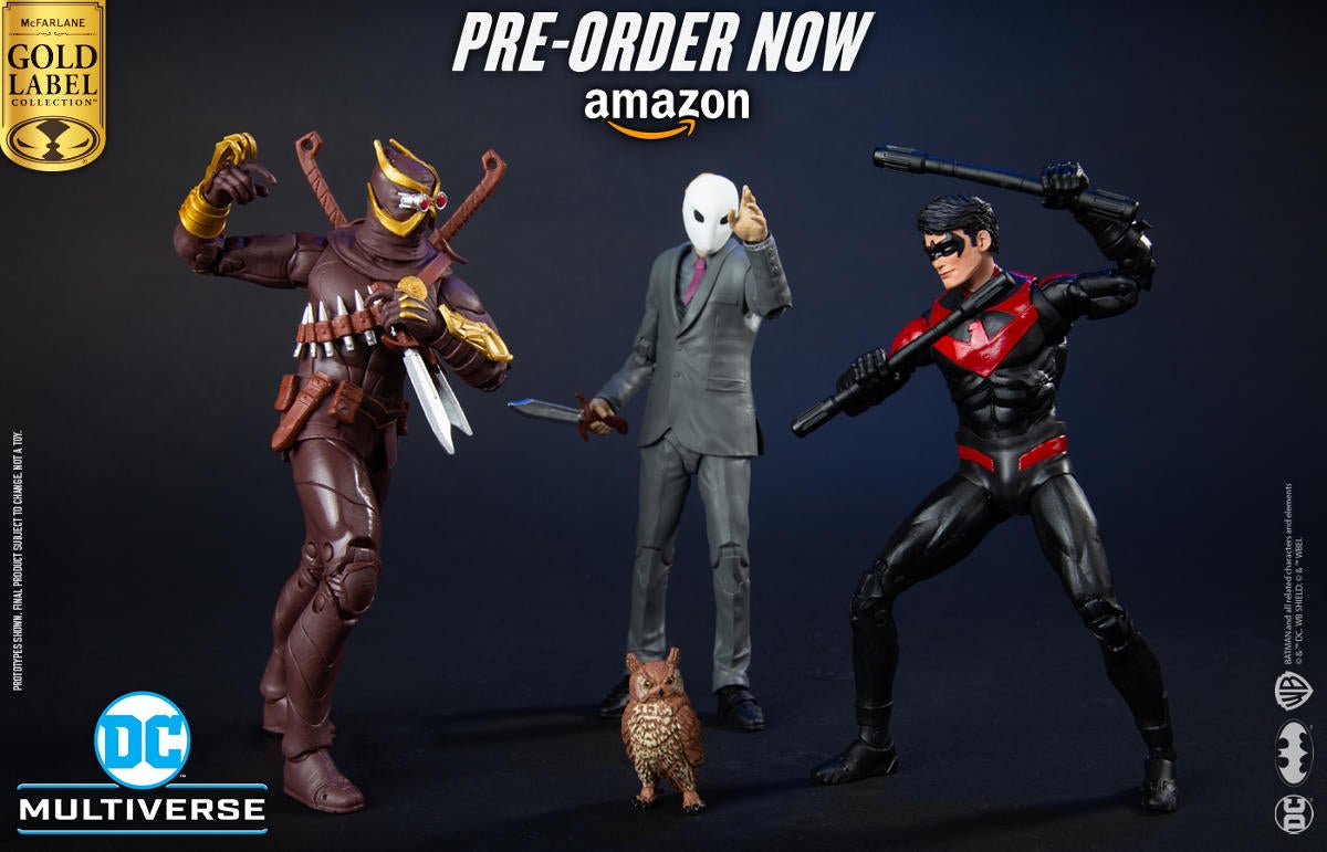 McFarlane Toys The Court of Owls 3-Pack and Joker Dragon Drop As Gold Label Exclusives