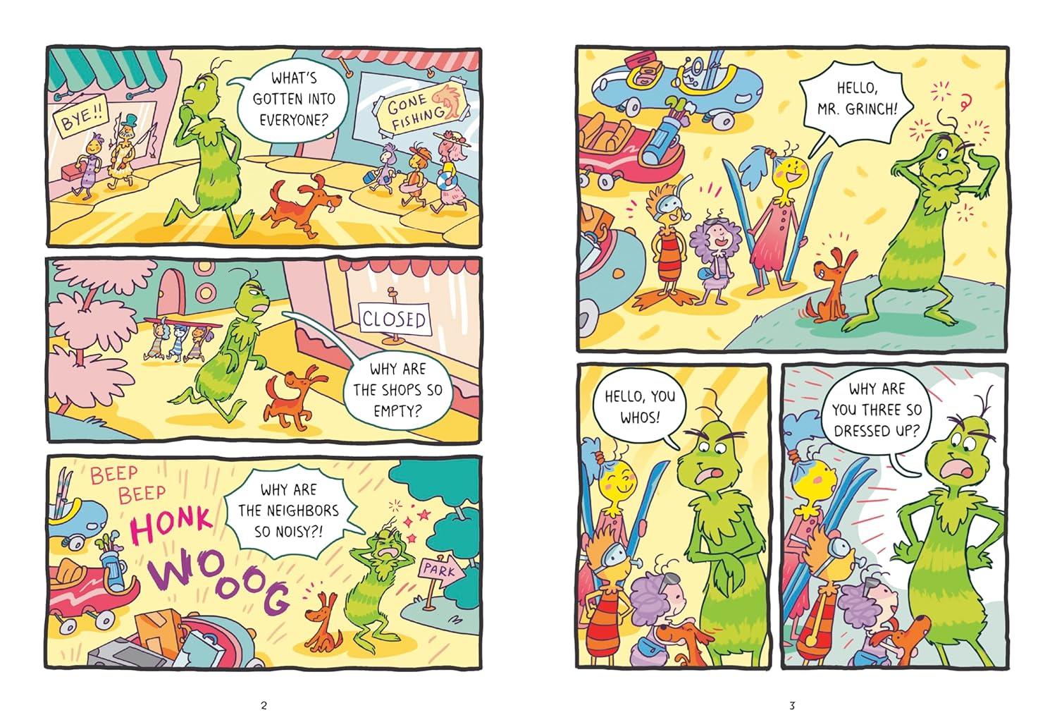 The Grinch Goes on Vacation in New Dr. Seuss Graphic Novel