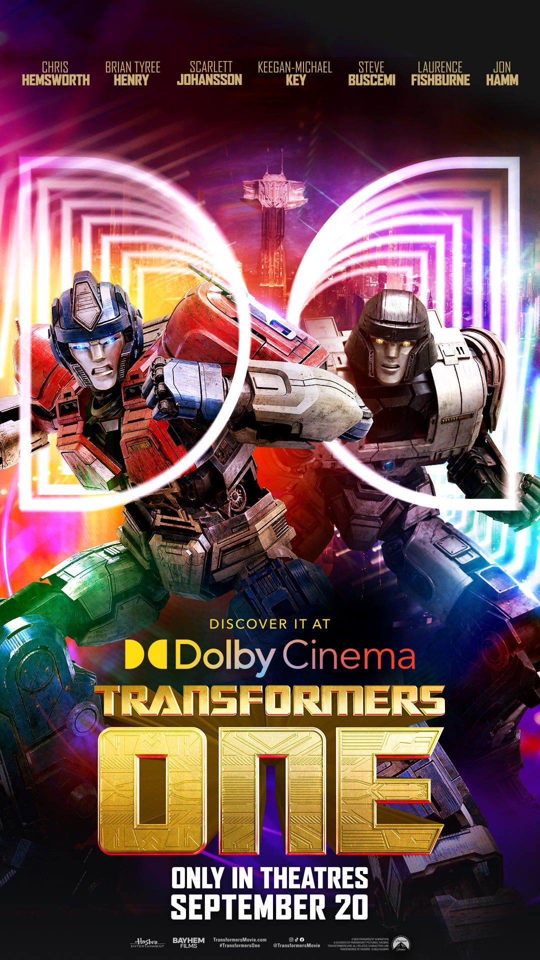 Transformers One выпустили новый постер эксклюзивно для Dolby