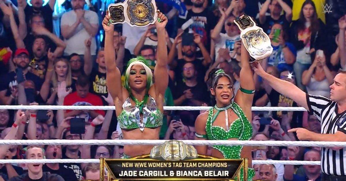 WWE's Bianca Belair and Jade Cargill Become Women's Tag Champs at Bash in Berlin