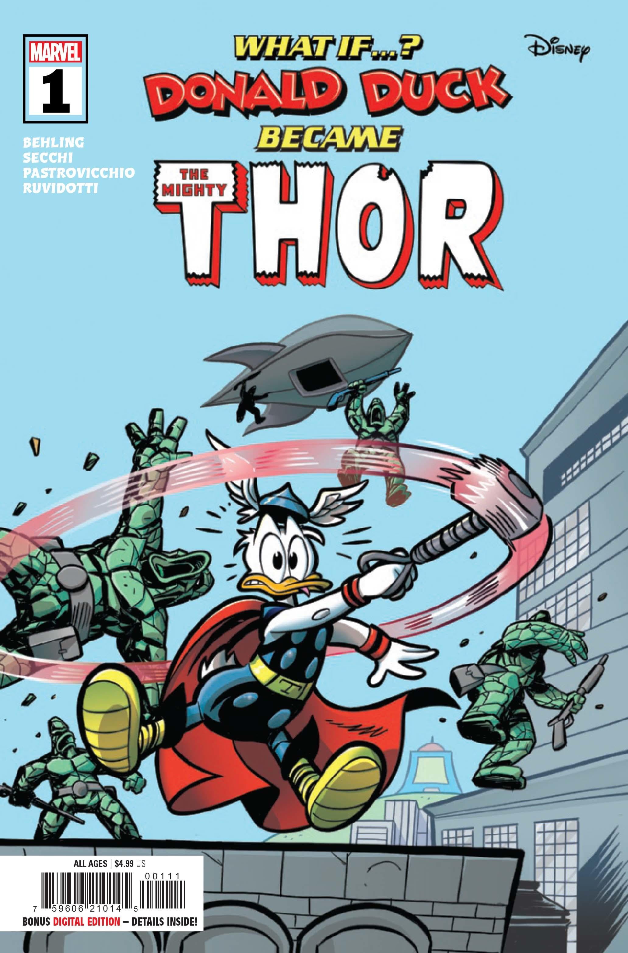 Donald Duck Is Worthy of Thor's Hammer In New Marvel Preview