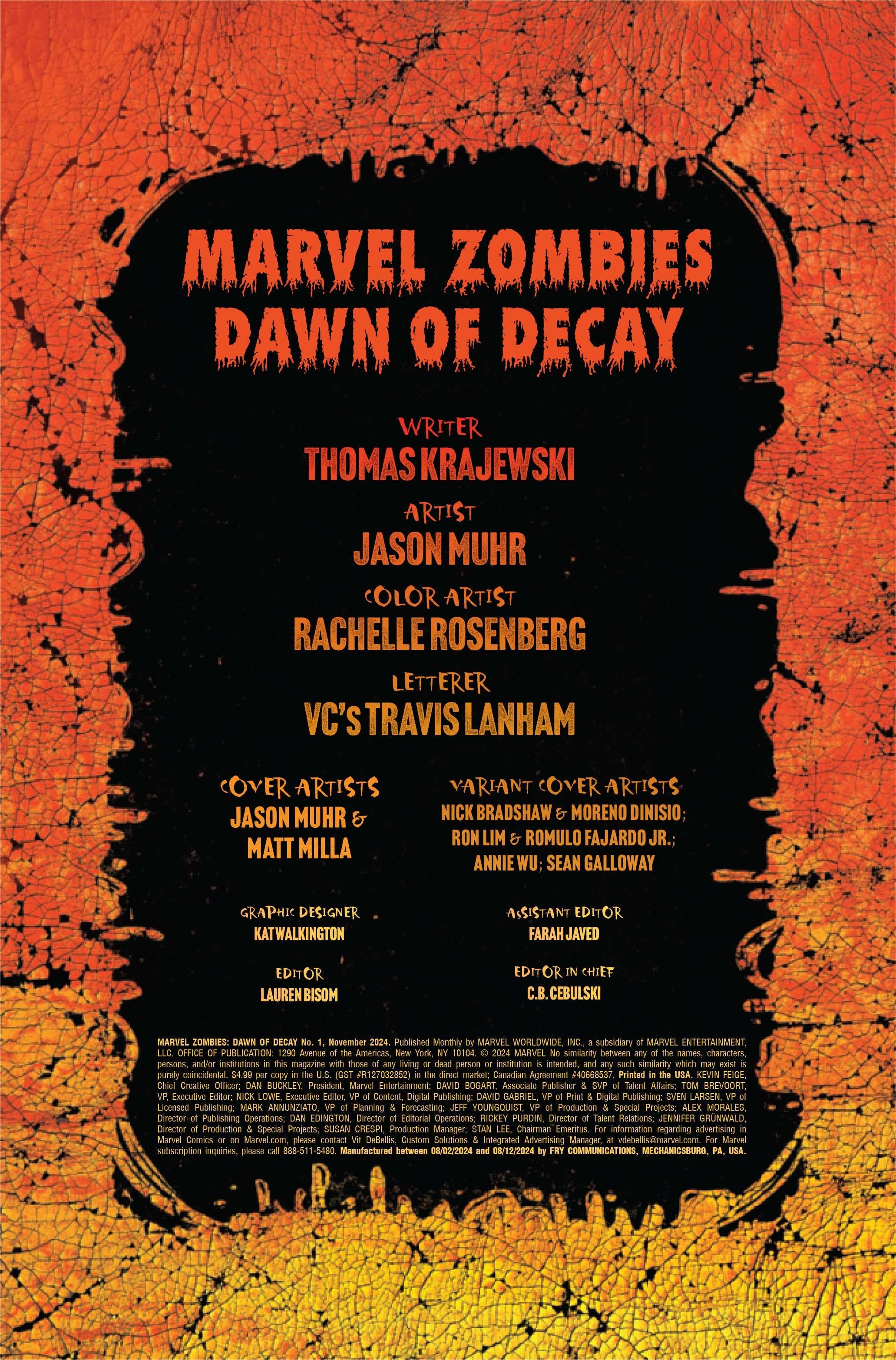 Marvel Zombies: Dawn of Decay Preview Released