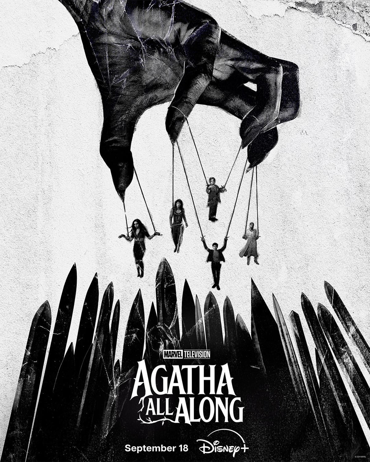 Agatha All Along Gets Horror Tribute Posters Ahead of Disney+ Debut