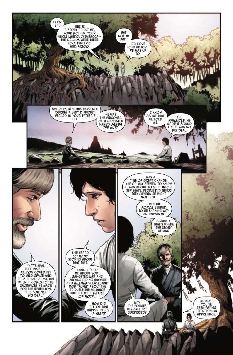 Marvel's Star Wars Final Issue Preview Features Luke Skywalker and Ben Solo