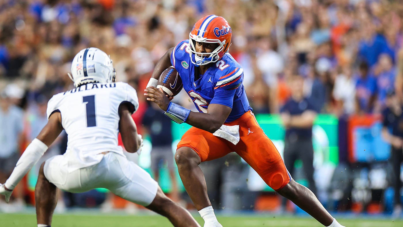 Florida QB DJ Lagway shines with record-setting day in first start as Gators bounce back from rivalry loss