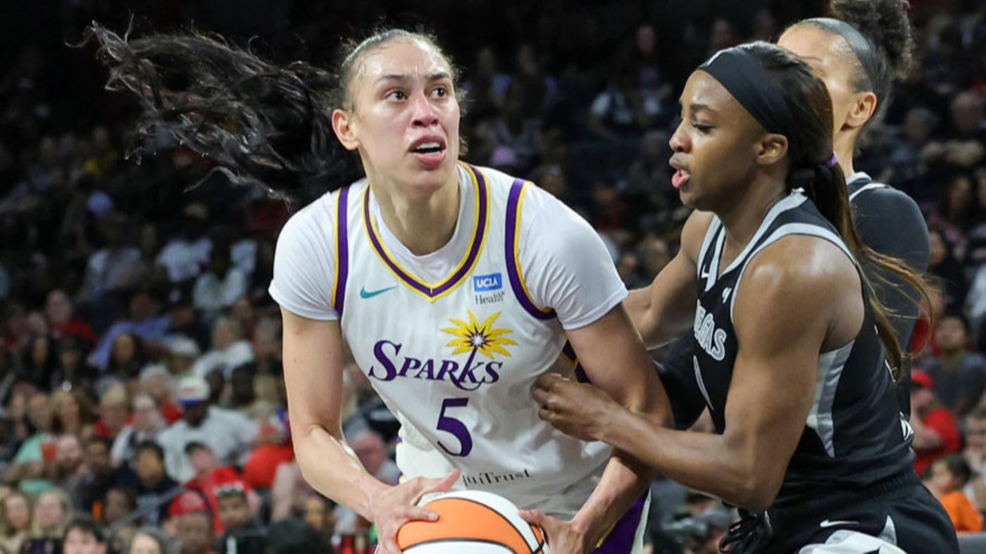 Sparks' Dearica Hamby 'fought back tears' during 'heartbreaking' return to Las Vegas, loss to Aces