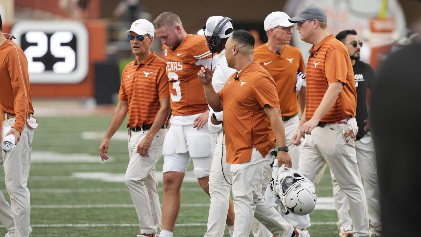 Quinn Ewers injury update: Texas QB 'week-to-week' with abdominal strain, Arch Manning likely to start vs. ULM