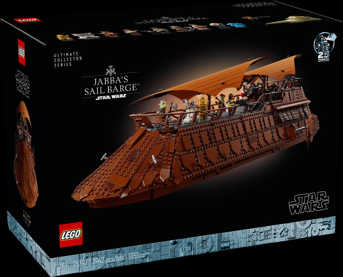 LEGO Star Wars UCS Jabba's Sail Barge Set Unveiled With 11 Minifigures