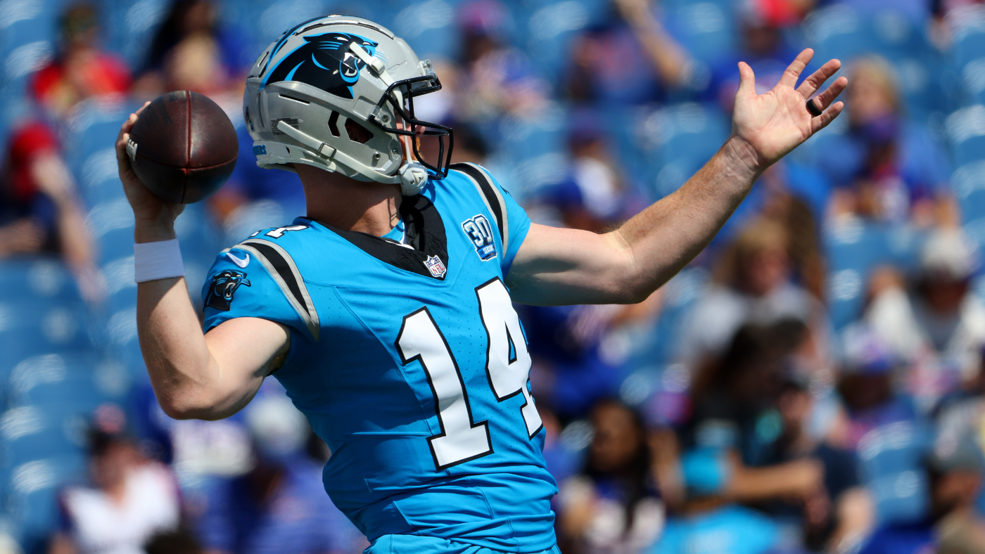 Panthers score TD on first drive without Bryce Young; Andy Dalton has two TDs in first half vs. Raiders