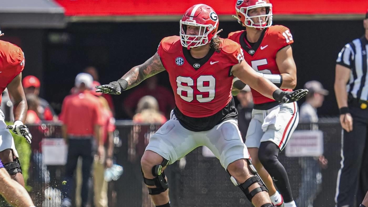 Georgia OL Tate Ratledge undergoes surgery, will miss multiple weeks as Dawgs look for answers in run game