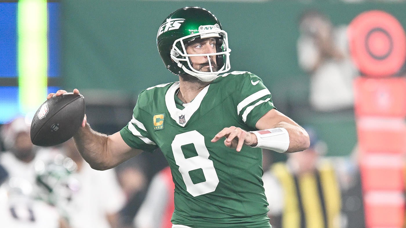 Jets' Aaron Rodgers falls just short of snapping this 25-game passing drought despite big home debut on 'TNF'