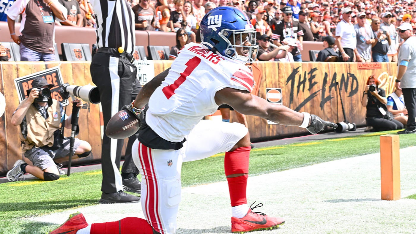 Giants WR Malik Nabers takes over against Browns in Week 3 with highlight-reel catches, two straight TDs