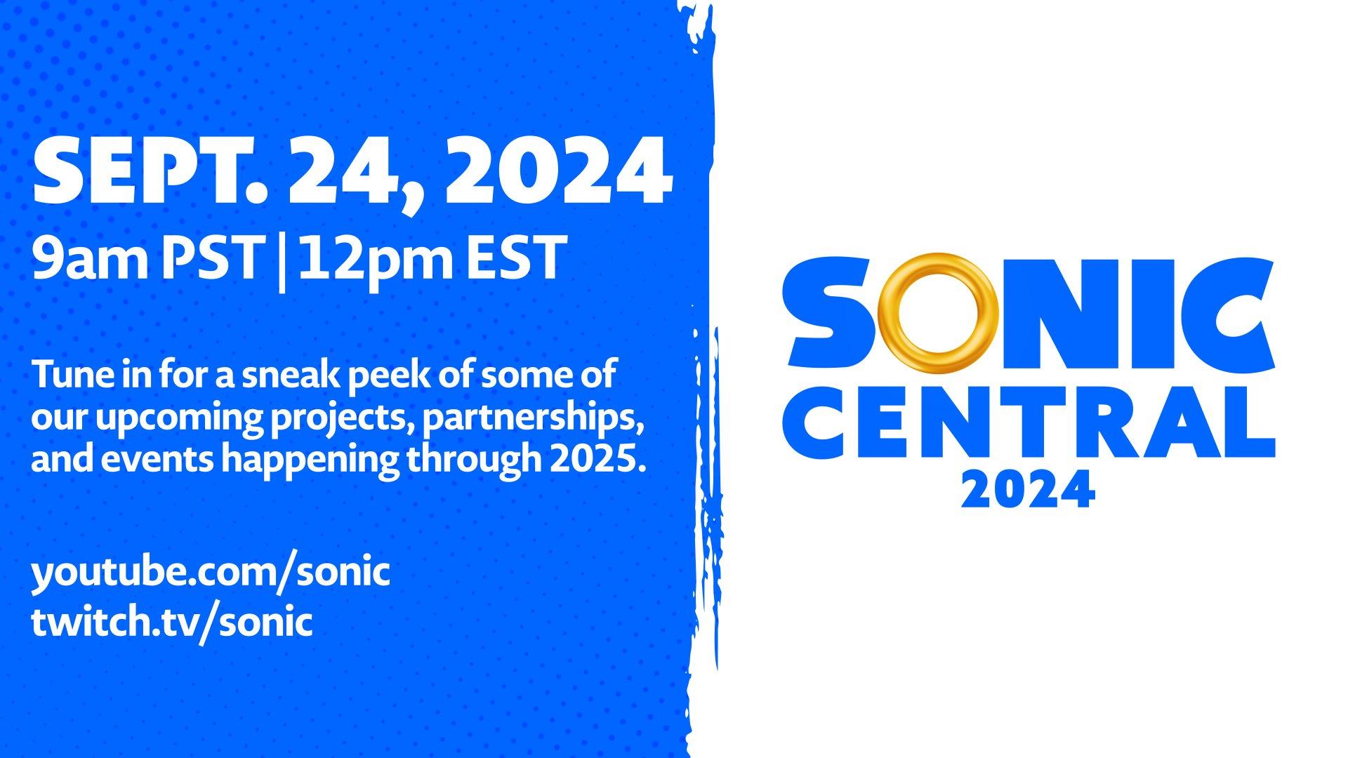 Sonic Central Event Will Reveal Plans "Through 2025"